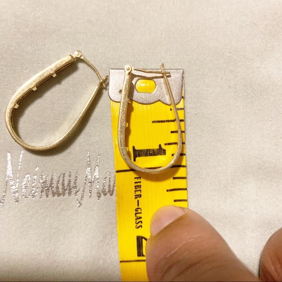 Genuine 14k Gold Earrings with Diamonds. - Picture 4 of 5